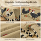 Rustic Vintage Rooster Tablecloth