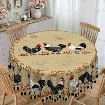 Rustic Vintage Rooster Tablecloth