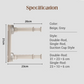 🏠 Foldable Telescopic Suction-Cup Hanger Rack – No-Drill Retractable Clothes Drying Pole