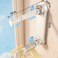 🏠 Foldable Telescopic Suction-Cup Hanger Rack – No-Drill Retractable Clothes Drying Pole