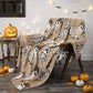 Halloween Ghost Print Cozy Throw Blanket