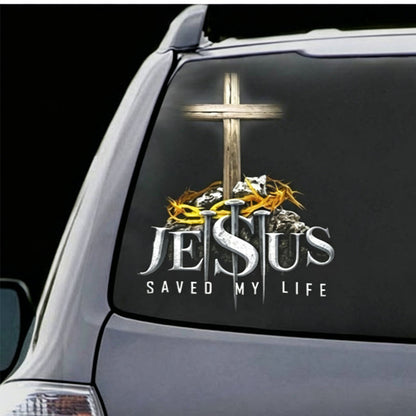 Waterproof Christian Cross Car Vinyl Sticker