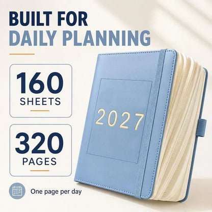 📢📢40% OFF !! ⏰A5 2027 One‑Day‑Per‑Page Diary Notebook ✨