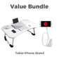 Foldable Laptop Bed Table with Cup Holder