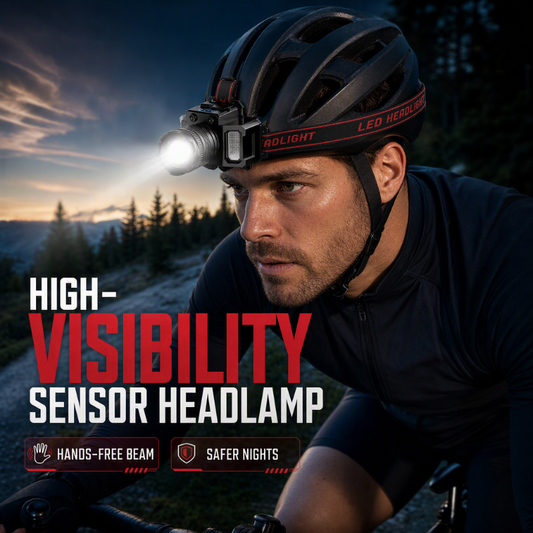 📢📢50% OFF !! ⏰Rechargeable LED Headlamp with Motion Sensor