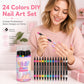 📢📢50% OFF !!⏰️ 24 Colors Dual Ended Nail Art Pens Set