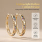 📢📢40% OFF !! ⏰ Sparkling Zircon Hollow Hoop Earrings