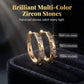 📢📢40% OFF !! ⏰ Sparkling Zircon Hollow Hoop Earrings