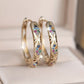 📢📢40% OFF !! ⏰ Sparkling Zircon Hollow Hoop Earrings