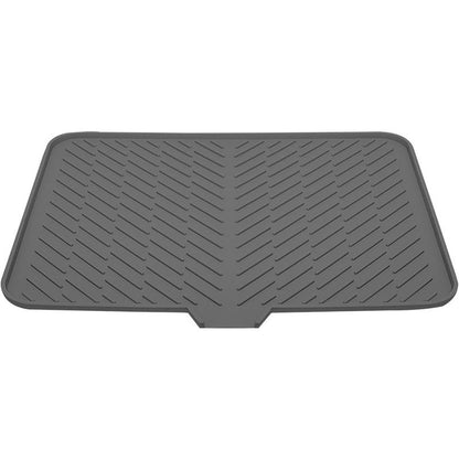 Large Size Silicone Drying Mat with Drain Lip