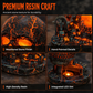 Halloween Resin Skull Lamp Glowing Tabletop Ornament
