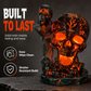 Halloween Resin Skull Lamp Glowing Tabletop Ornament