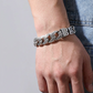 📢📢40% OFF !! ⏰ Men's Retro Mantra Bracelet – Six-Syllable Design, Stylish & Meaningful – Vintage Silver Finish with Dual-Chain Look ✨