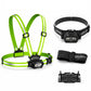 📢📢40% OFF !! ⏰Rechargeable LED Chest Light with Reflective Straps