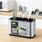 Space-Saving Stainless Steel Kitchen Utensil Holder