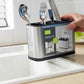 Space-Saving Stainless Steel Kitchen Utensil Holder