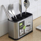 Space-Saving Stainless Steel Kitchen Utensil Holder