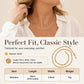 Women's Elegant Gold Plated Flat Chain Necklace