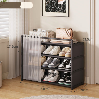 📢📢40% OFF !! ⏰ Multi‑Layer Shoe Rack – Dustproof & space‑saving ✨