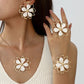 Elegant Double Layer Hollow Flower Jewelry