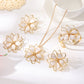 Elegant Double Layer Hollow Flower Jewelry