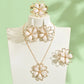 Elegant Double Layer Hollow Flower Jewelry