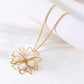 Elegant Double Layer Hollow Flower Jewelry