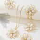 Elegant Double Layer Hollow Flower Jewelry