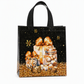 📢📢50% OFF !! ⏰Black Christmas Non Woven Gift Tote Bag Holiday Present Packaging Bag 23x22x11cm