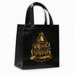 📢📢50% OFF !! ⏰Black Christmas Non Woven Gift Tote Bag Holiday Present Packaging Bag 23x22x11cm