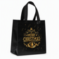 📢📢50% OFF !! ⏰Black Christmas Non Woven Gift Tote Bag Holiday Present Packaging Bag 23x22x11cm