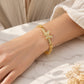 📢📢40% OFF !! ⏰18K Gold Butterfly Bracelet – Delicate links & elegant finish ✨
