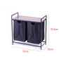 Dual Sorter Laundry Hamper with Storage Shelf