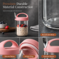 📢📢40% OFF !! ⏰Portable Glass Overnight Oats Jar with Spoon and Leakproof Lid Yogurt Container for Office Workers