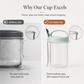 📢📢40% OFF !! ⏰Portable Glass Overnight Oats Jar with Spoon and Leakproof Lid Yogurt Container for Office Workers