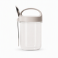 📢📢40% OFF !! ⏰Portable Glass Overnight Oats Jar with Spoon and Leakproof Lid Yogurt Container for Office Workers