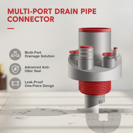 📢📢40% OFF !! ⏰Easy Install Multi-Port Drain Pipe Connector