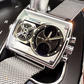 Men's Square Luminous Watch with Dual Chronograph