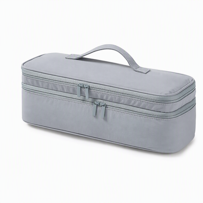 ⏳🔥LIMITED-TIME 50% OFF! ⏰Portable Quilted Travel Storage Bag with Handle for Hair Dryer Curling Iron and Hair Straightener🐆