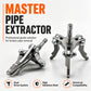 Universal 3-Jaw Broken Pipe Extractor for Hand Drills