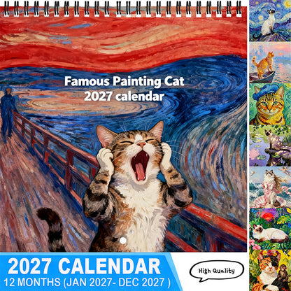 2027 Funny Cat Meme Calendar