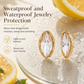 1 Pair of Stainless Steel Rhinestone Stud Earrings for Women