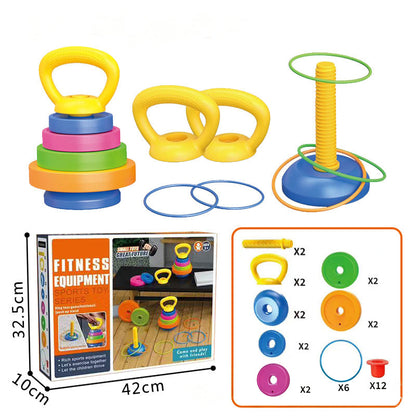 Kids Adjustable Dumbbell Toy Set