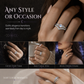 🌙 50% OFF! ✨ Vintage Gothic Crescent Moon Moonstone Ring – Platinum Plated V-Shaped Prong Setting, Pavé Sparkle & Ergonomic Comfort – Mystical Elegance for Every Day 💍