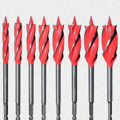 📢📢40% OFF !! ⏰8PCS 4-Flute Auger Drill Bit Set for Woodworking