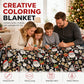 🎨 LIMITED‑TIME 50% OFF! ✨ Family DIY Coloring Blanket – Soft Fleece, Creative, Multi‑Purpose 🧶
