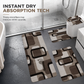 Nordic Style Faux Cashmere U-Shaped Toilet Mat Bathroom Floor Rug
