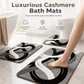 Nordic Style Faux Cashmere U-Shaped Toilet Mat Bathroom Floor Rug