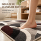 Nordic Style Faux Cashmere U-Shaped Toilet Mat Bathroom Floor Rug