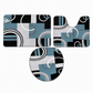 Nordic Style Faux Cashmere U-Shaped Toilet Mat Bathroom Floor Rug